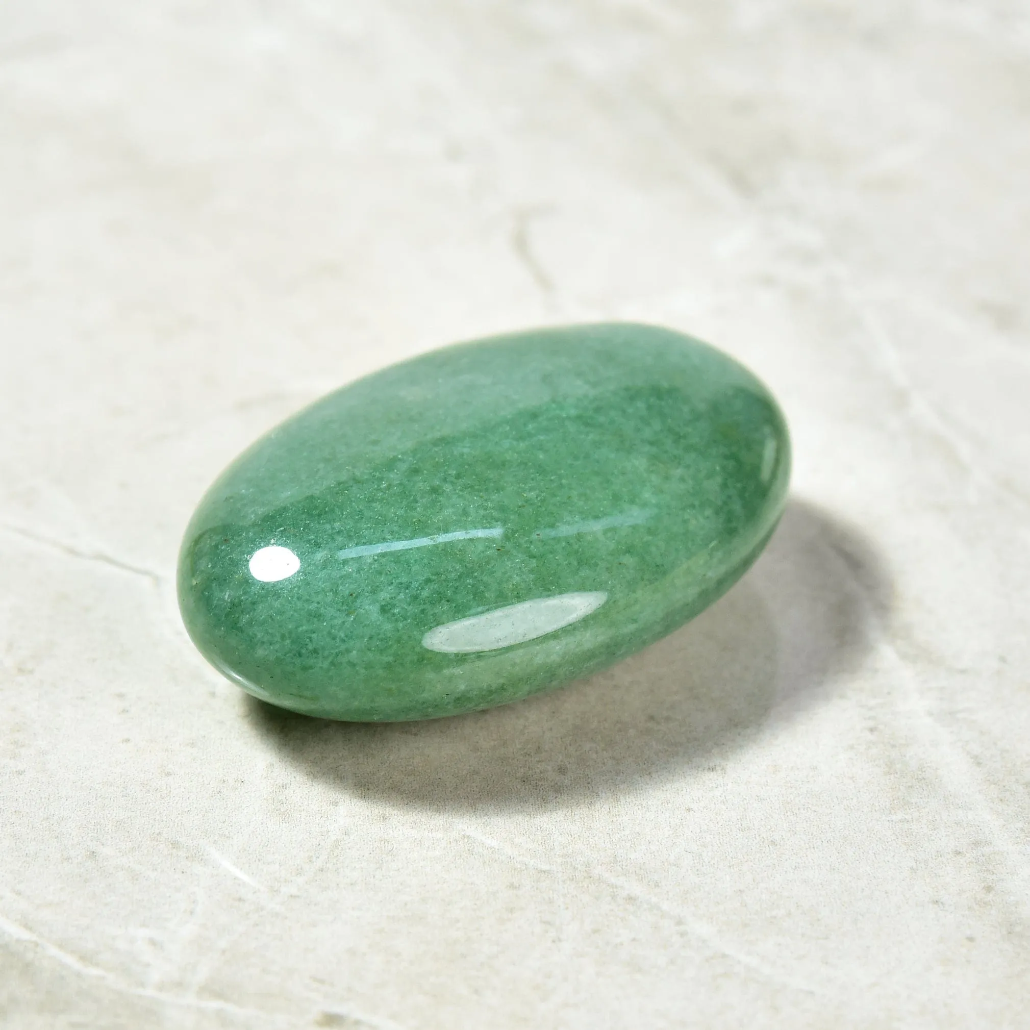 Aventurine Palm Stone Natural Gemstone Carving