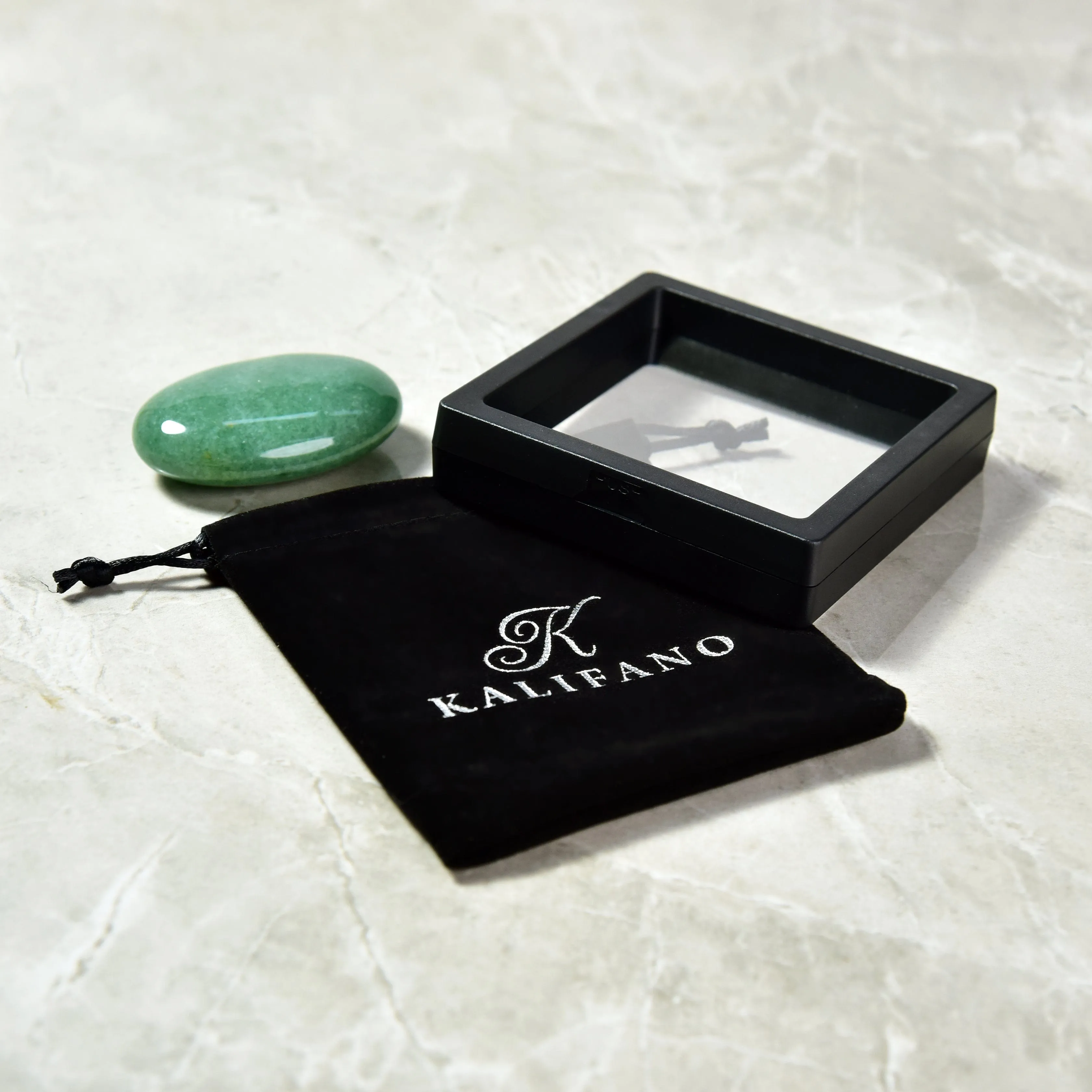 Aventurine Palm Stone Natural Gemstone Carving