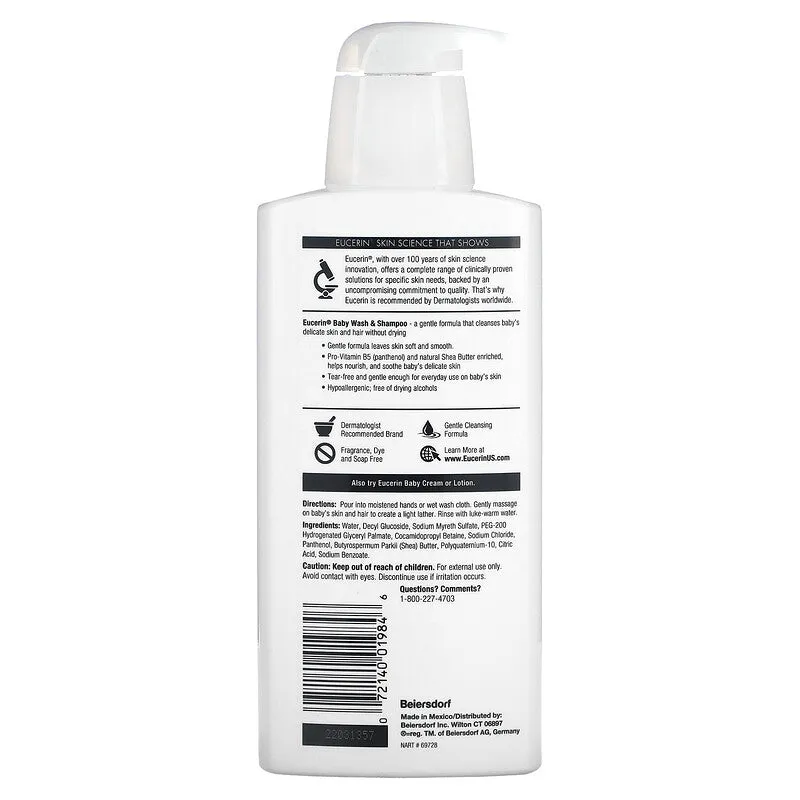 Baby, Wash & Shampoo, Fragrance Free, 13.5 fl oz (400 ml)