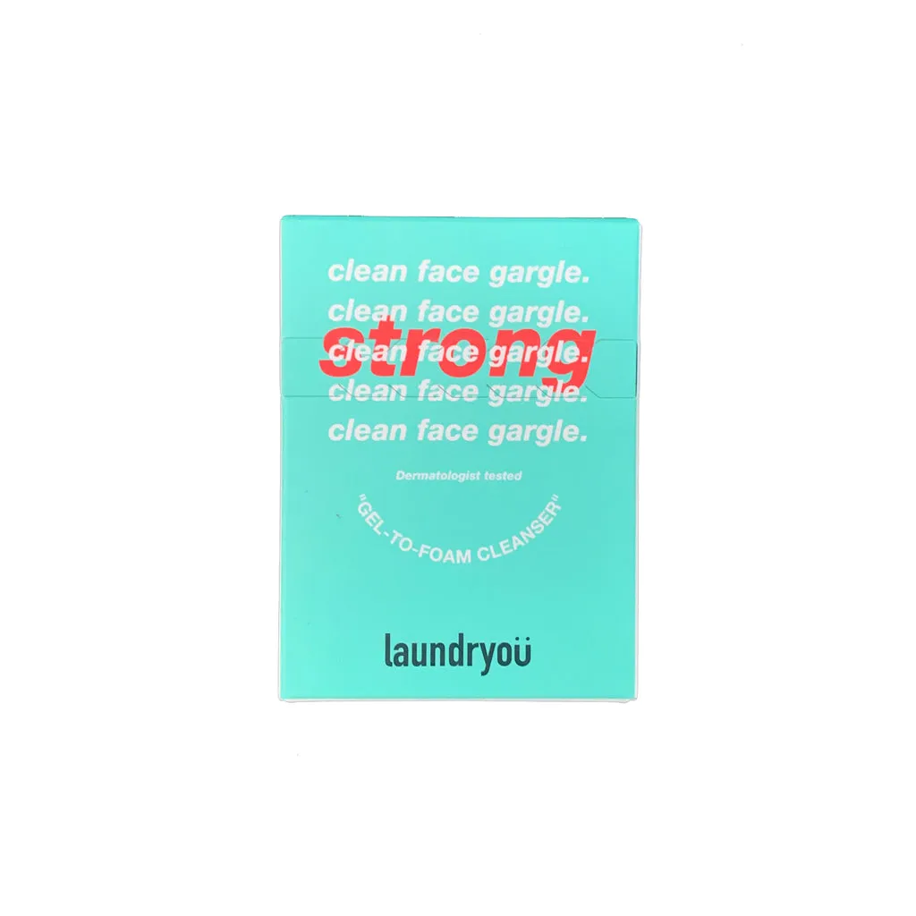 Clean Face Gargle Gel-to-Foam Cleanser Strong - Mini
