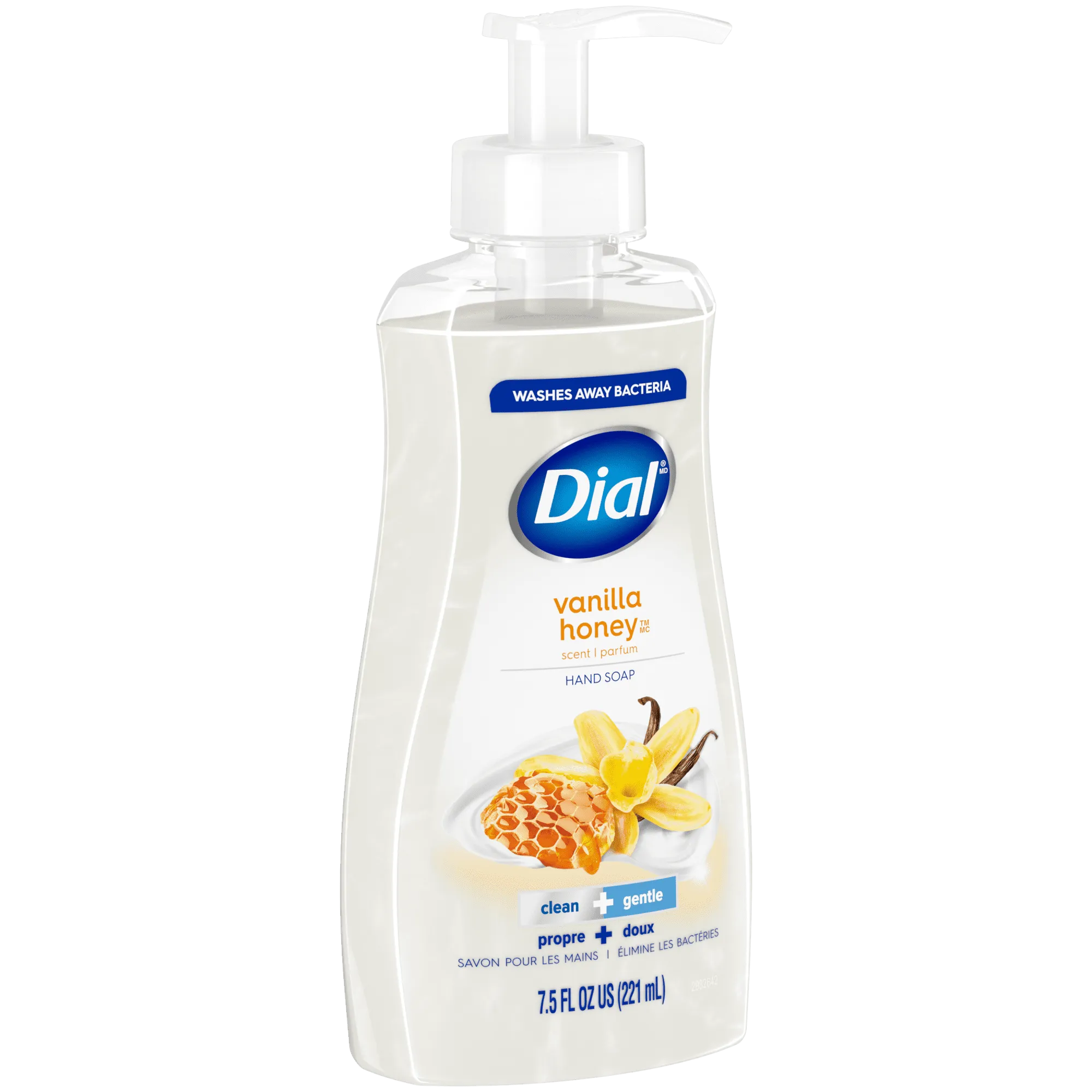 Dial Liquid Hand Soap, Vanilla & Honey, 7.5 Ounce