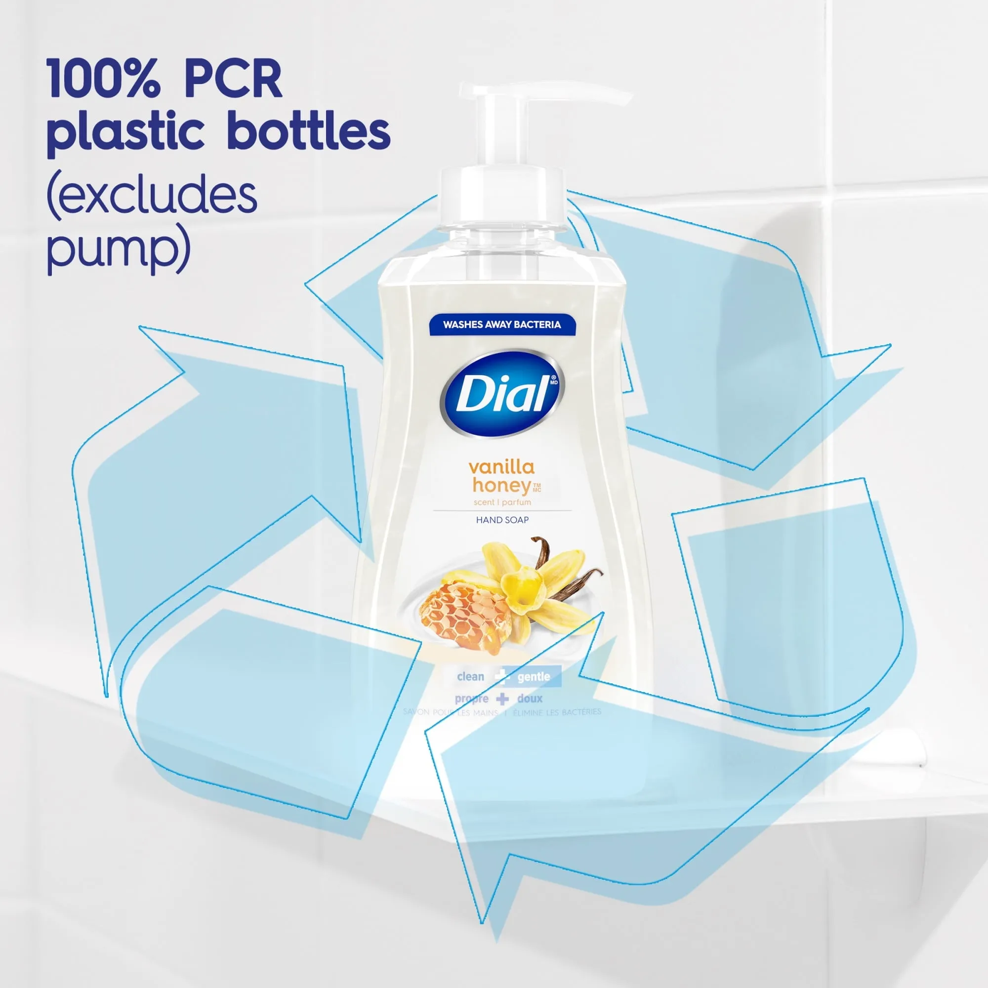 Dial Liquid Hand Soap, Vanilla & Honey, 7.5 Ounce