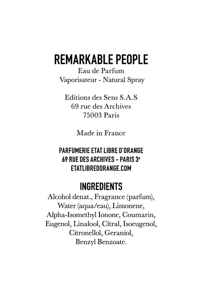 Etat Libre D'Orange Remarkable People: 50ml