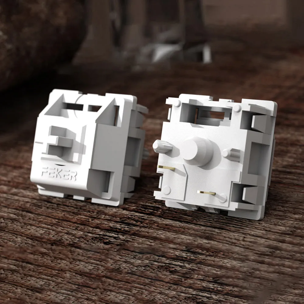 FEKER Marble White  Linear Switches Creamy