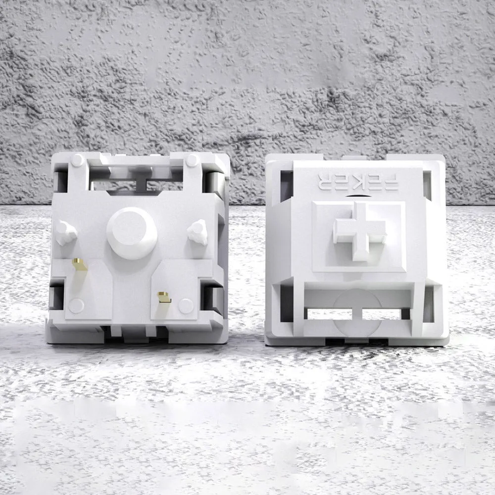 FEKER Marble White  Linear Switches Creamy