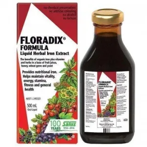 FLORADIX HERBAL BLOOD - Herbal-fruit elixir with iron 500 ml.