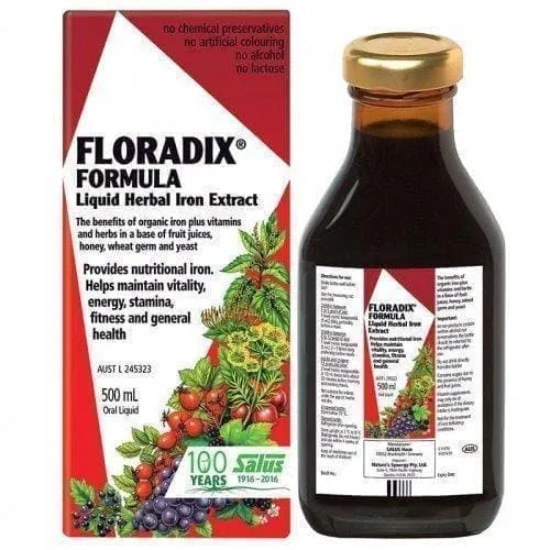 FLORADIX HERBAL BLOOD - Herbal-fruit elixir with iron 500 ml.