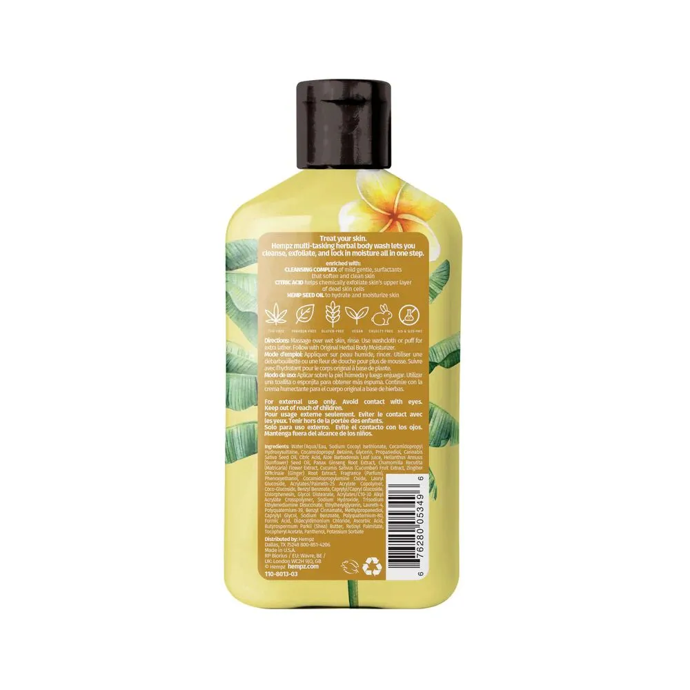 Hempz Original Floral Banana Herbal Body Wash