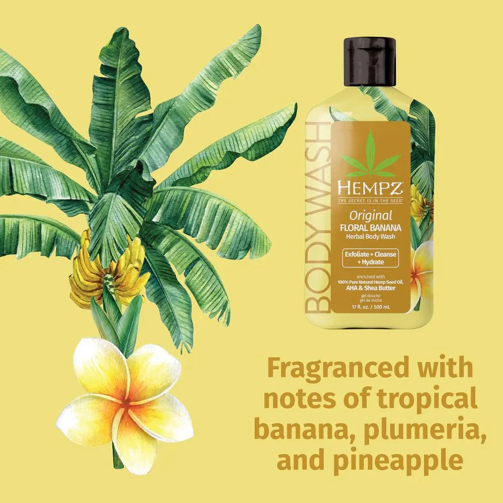 Hempz Original Floral Banana Herbal Body Wash
