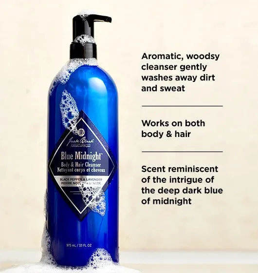 Jack Black Blue Midnight Body & Hair Cleanser