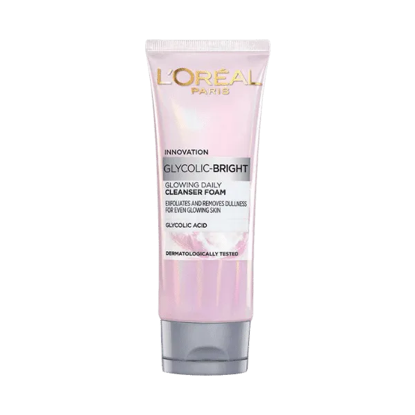 Loreal Paris Glycolic Bright Glowing Daily Cleanser Foam 100ml