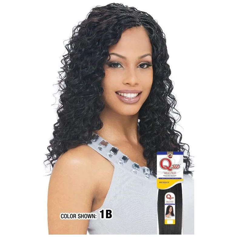 MILKY WAY: QUE HUMAN HAIR BLEND BRAID- Deep Bulk 22"