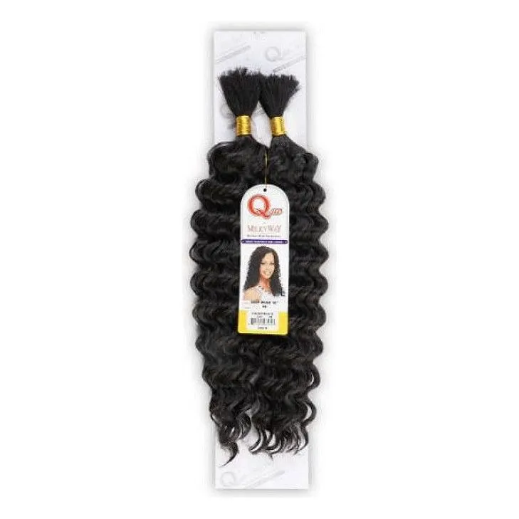 MILKY WAY: QUE HUMAN HAIR BLEND BRAID- Deep Bulk 22"