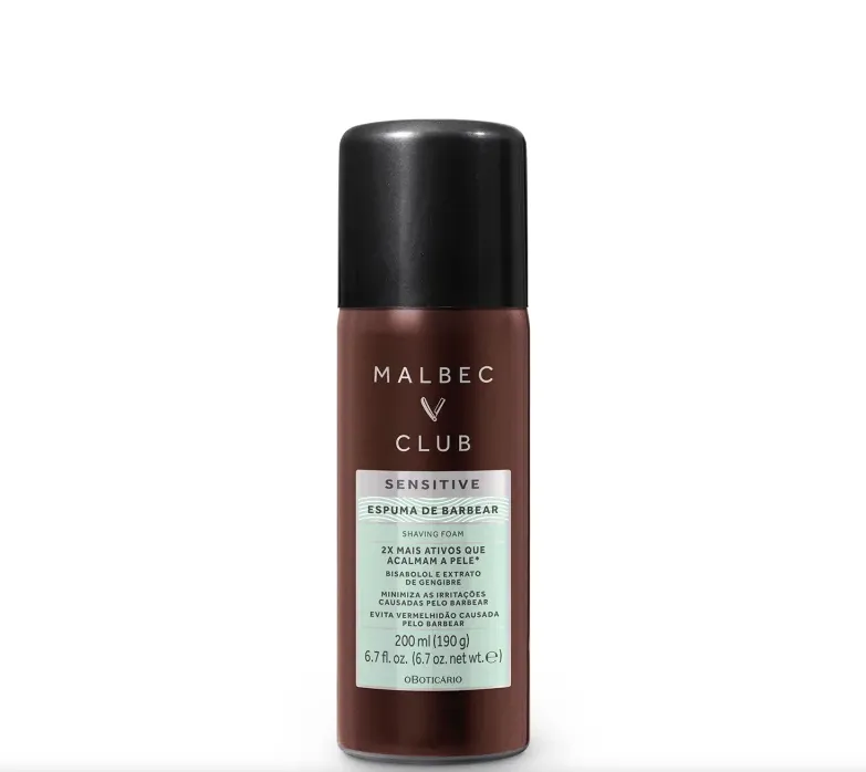 O Boticario Malbec Club Men's Shaving Foam