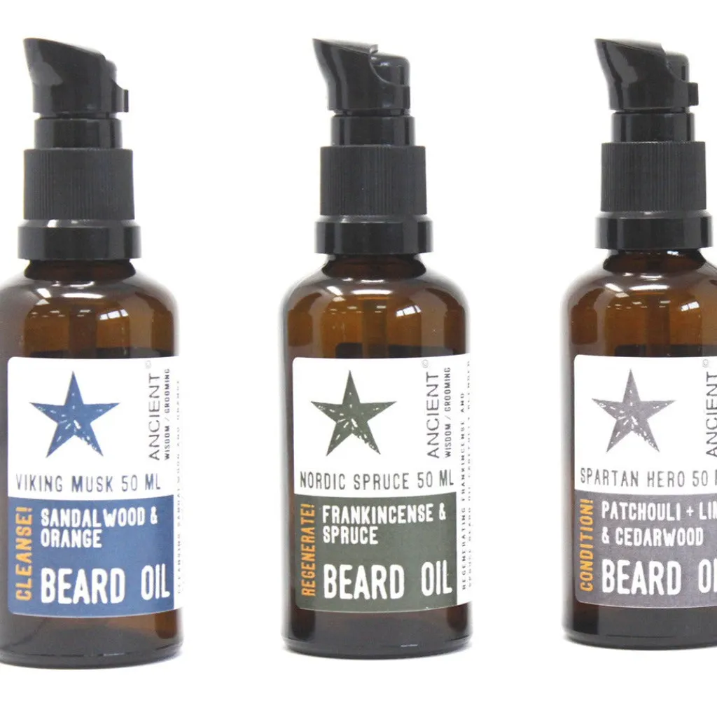 Pure and Natural Beard Oils - Cleanse Condition & Regenerate