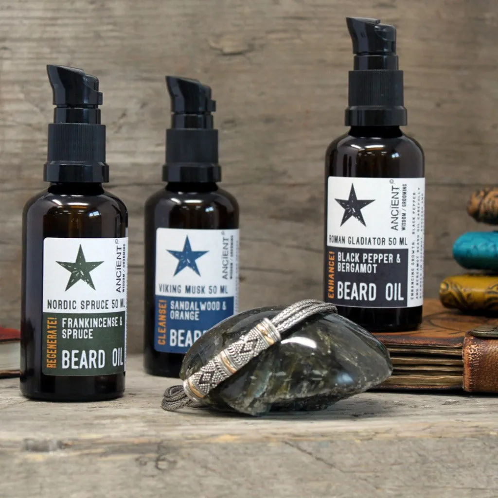 Pure and Natural Beard Oils - Cleanse Condition & Regenerate