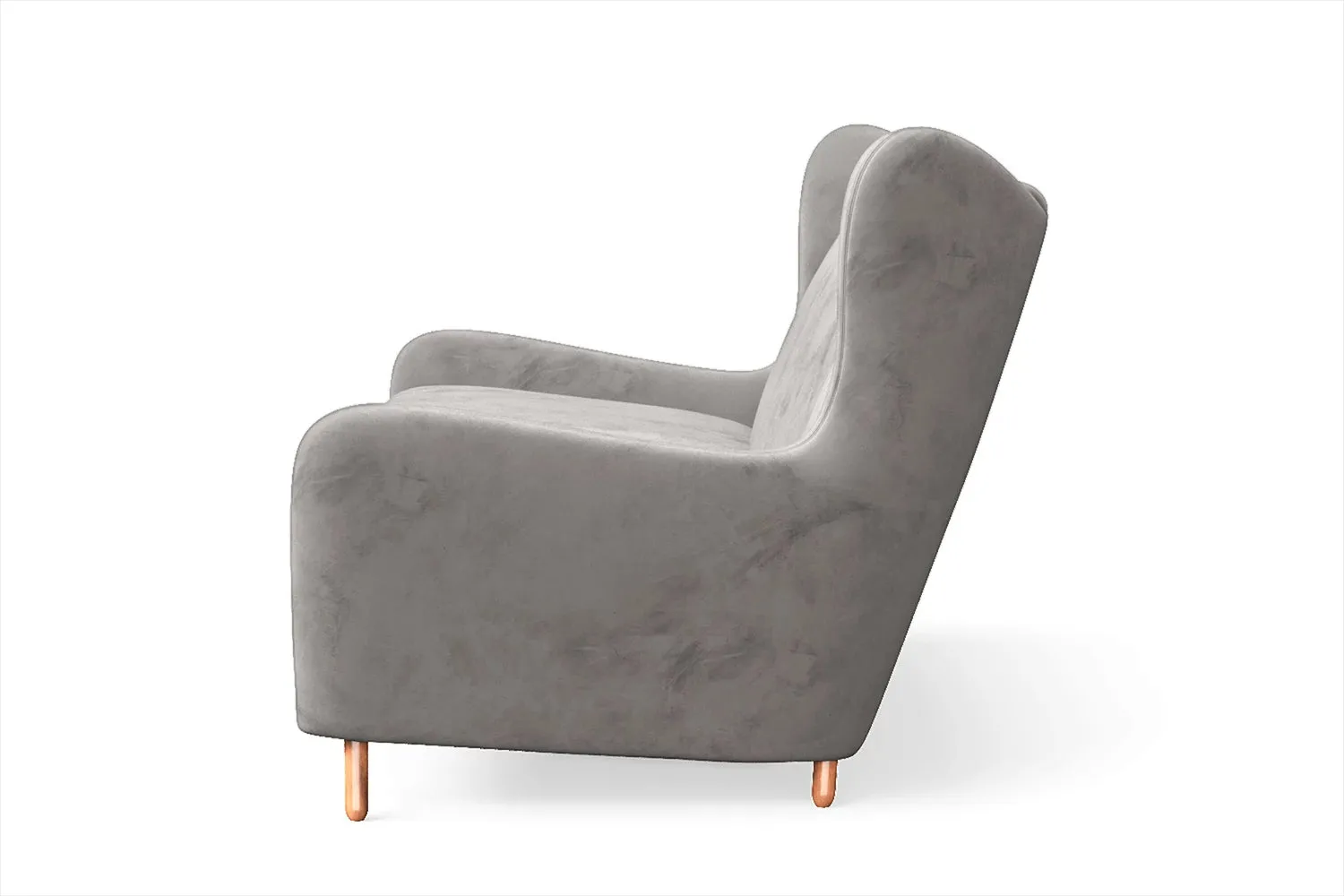 Sassari 2 Seater Sofa Grey Velvet