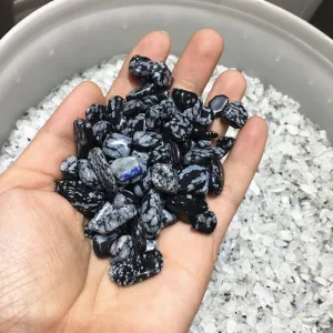 Snowflake Obsidian Tumbled Stones - Minerals Crystal Healing Chakra