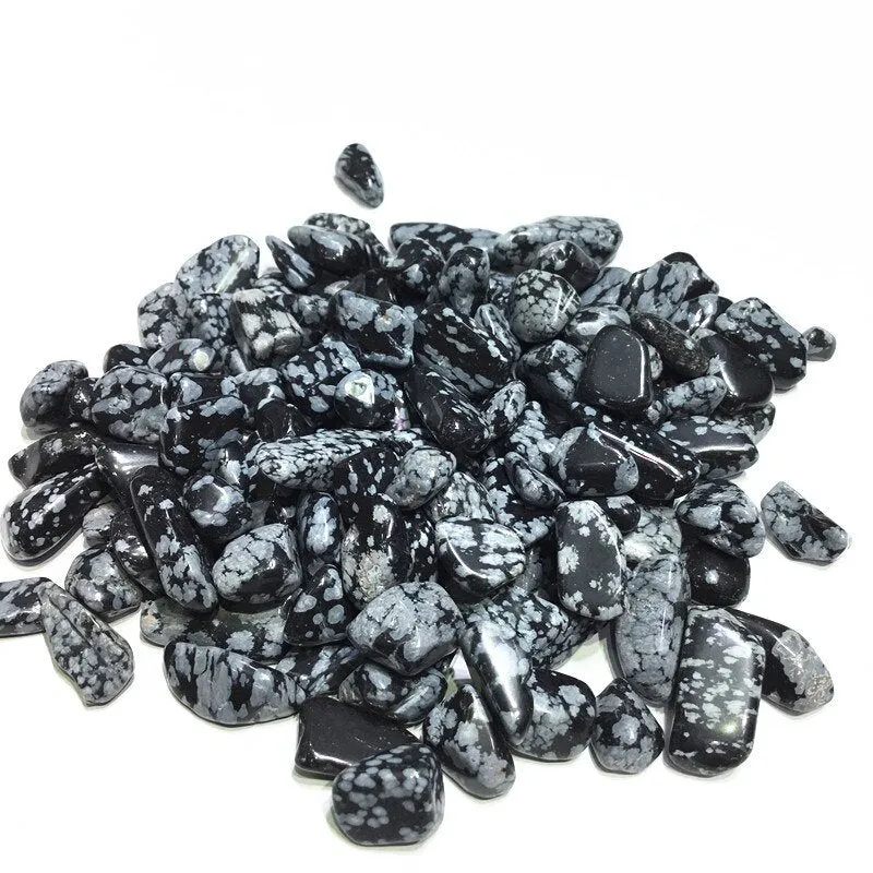 Snowflake Obsidian Tumbled Stones - Minerals Crystal Healing Chakra