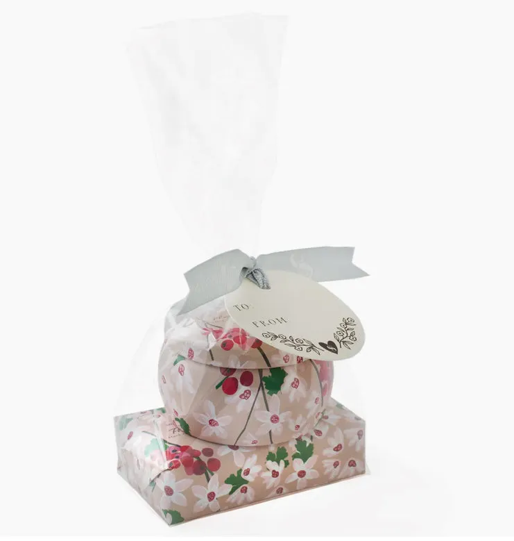 Soap & Paper Factory Flowering Currant Tin Candle & Soap Gift Set