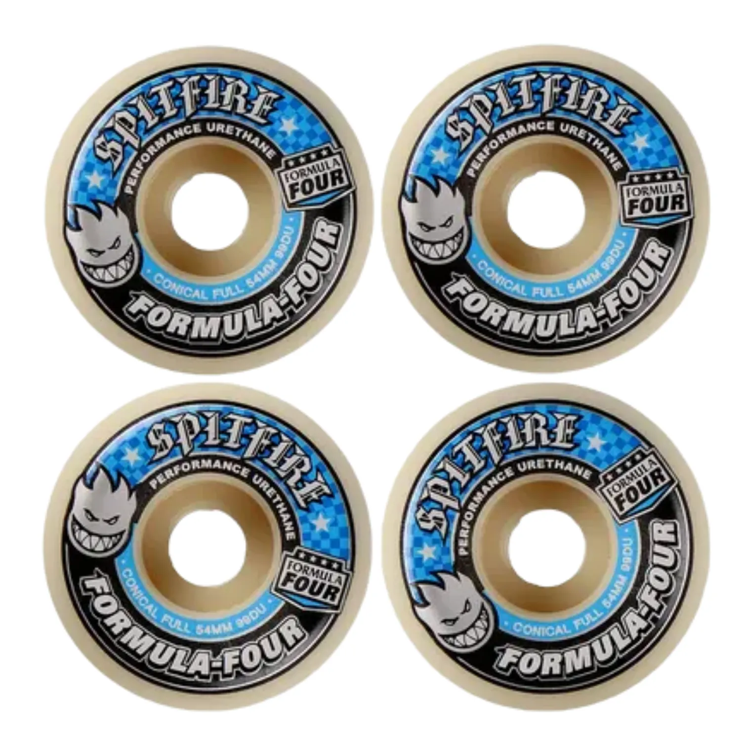 SPITFIRE WHEELS FOURMULA FOUR CONICAL FULL WHEELS 99D 54MM